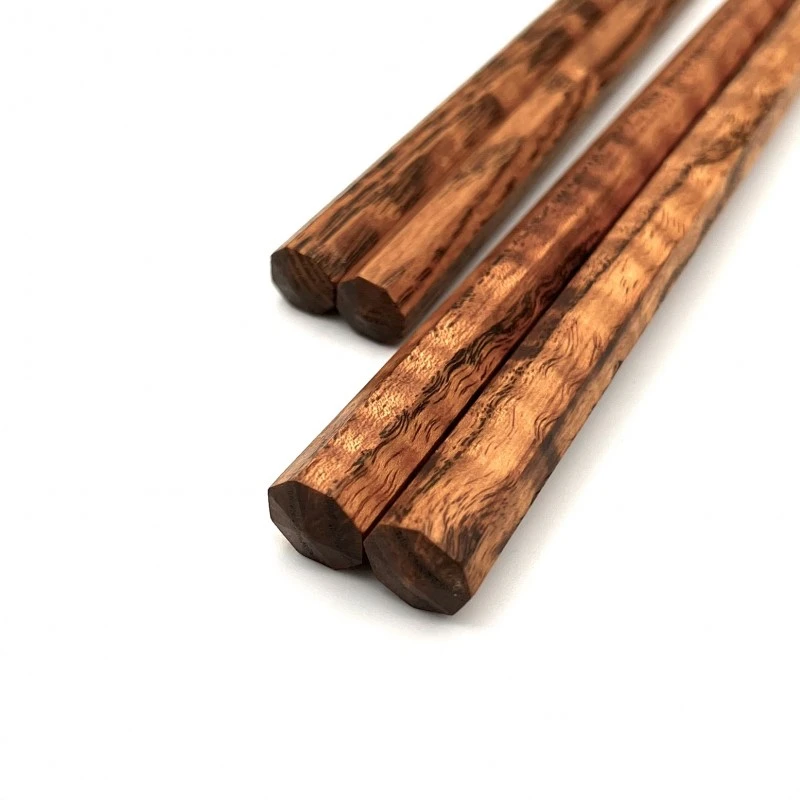 送料無料】京都銘木箸 八角 タモ夫婦箸セット【桐箱入】 - お買い物