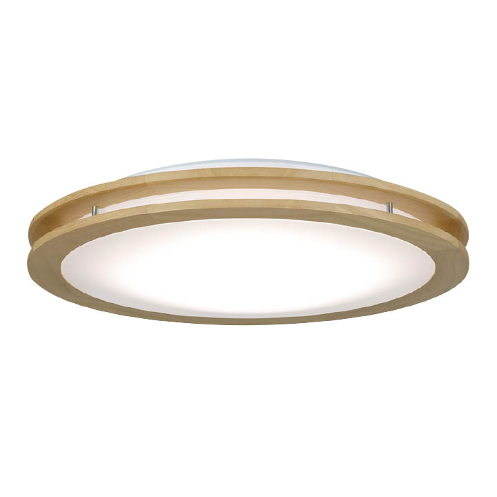 HotaluX LEDシーリングライト調色／調光モデル ナチュラルオーク色木製