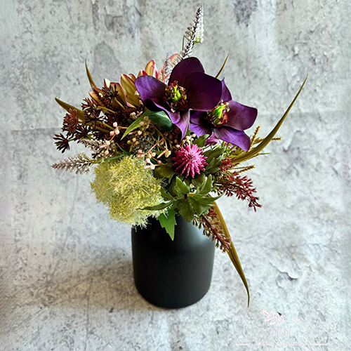 商品詳細：アーティフィシャルフラワーの花器付きブーケ｜emonya／ええ