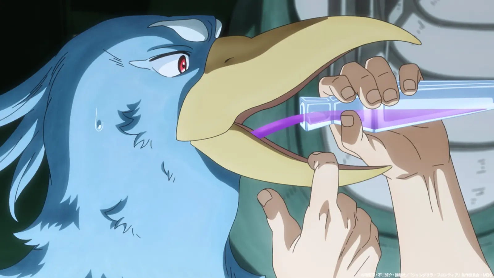 アニメ『シャンフロ』第2期 勝負を賭けたサンラク（CV：内田雄馬）と