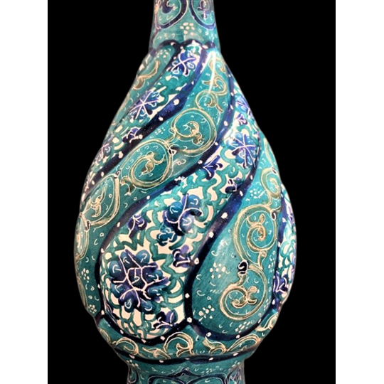 ペルシャ】ミナカリ 花瓶 シアンブルー