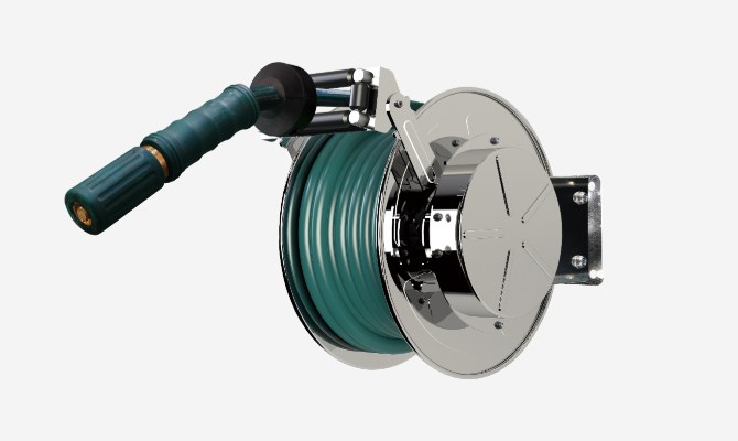 ステンレス製(水・温水用)自動巻ホースリール TWAシリーズ | 遠藤工業