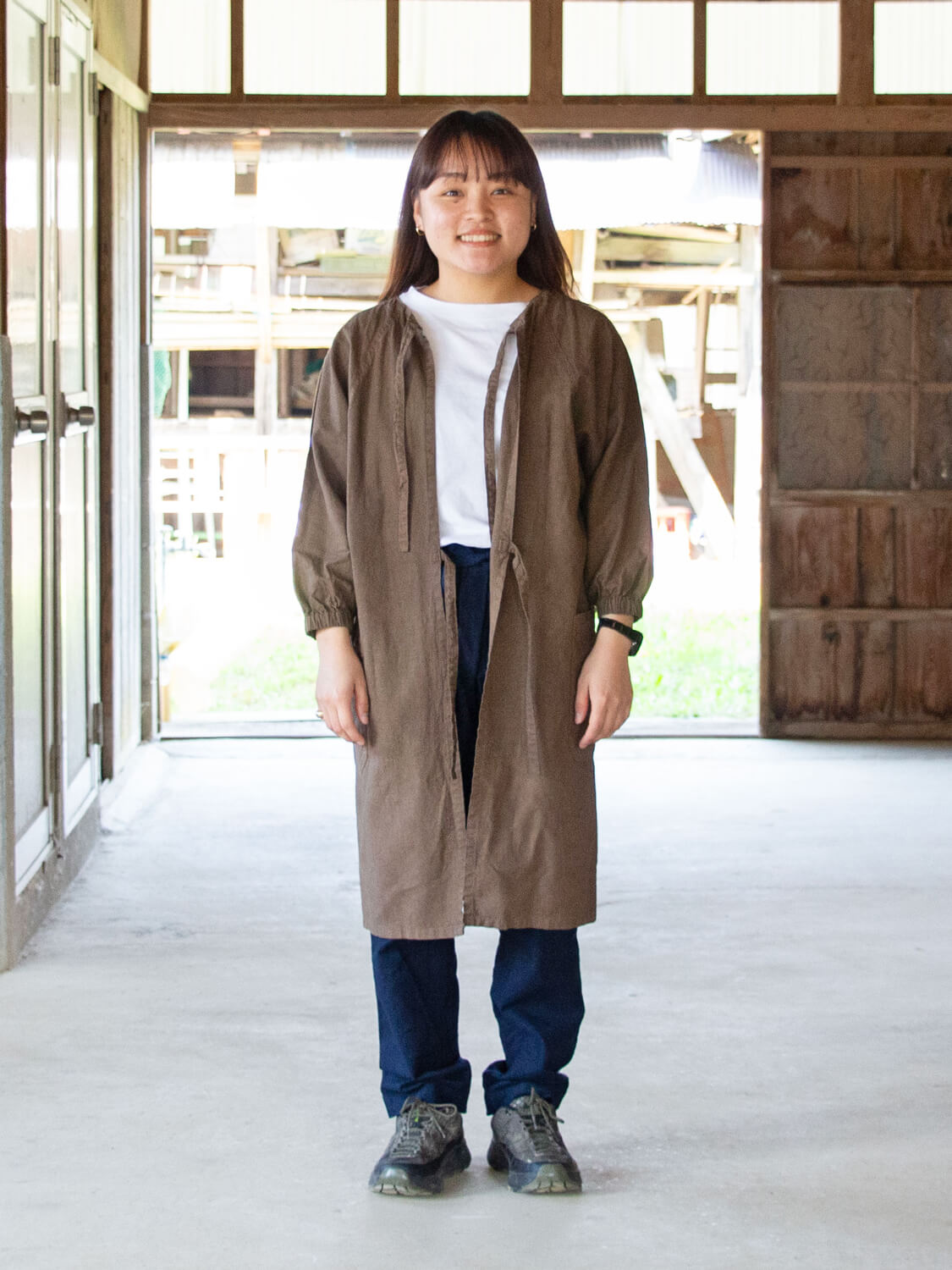 漆染の割烹着(KAPPOGI)