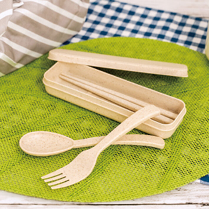 バンブーエコカトラリーセット - 環境にやさしいエコノベルティ専門店