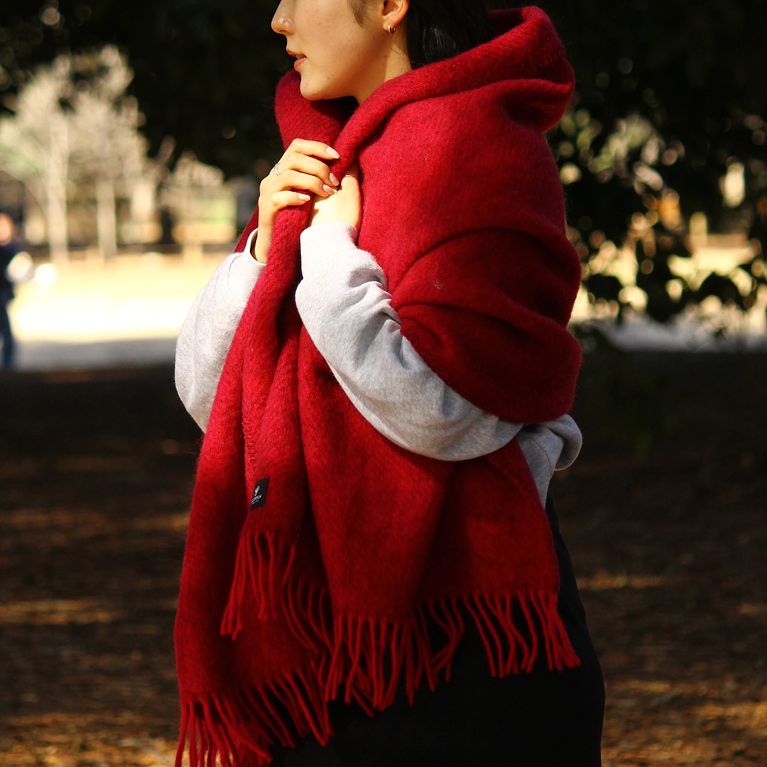 KLIPPAN/クリッパン ストール GOTLAND（ゴットランド） チェリーレッド