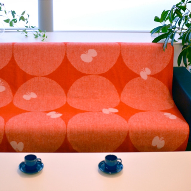 KLIPPAN/クリッパン ウール シングルブランケット PERHONEN レッド