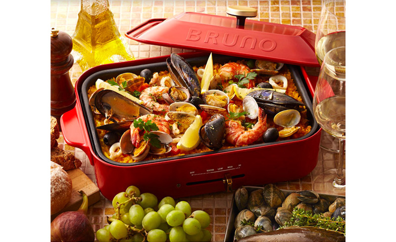 BRUNO BOE021-WH コンパクトホットプレート ホワイト|エディオン