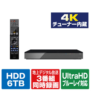 REGZA DBR-4KZ600 4Kレグザタイムシフトマシンハードディスク(6TB) 4K