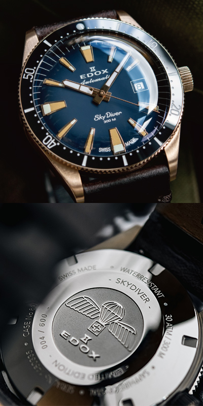 スカイダイバー限定モデル期間限定の先行予約販売を実施 | EDOX日本