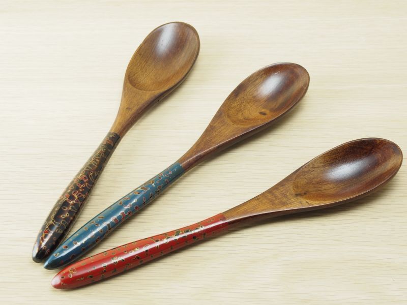 唐塗 木製スプーン(1) - 津軽塗専門店 恵比須屋