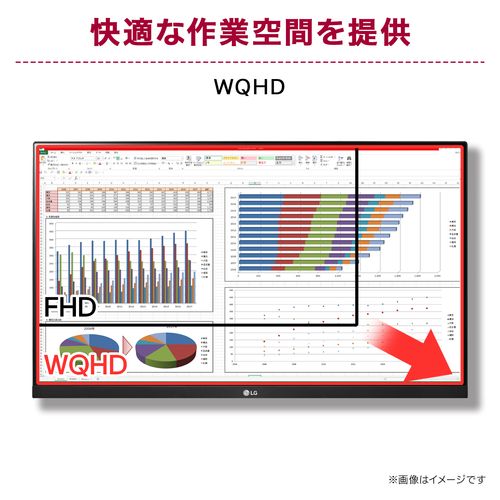 R*N様 LG 24U631A-B 23.8型 WQHD モニター 24U631A-B | モニター | LG JP