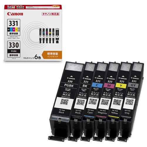 BCI-331+330/6MP 純正 インクカートリッジ 6色マルチパックパック