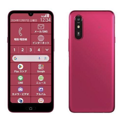 らくらくスマートフォン Lite MR01 6.1型 4GB/64GB マゼンタ SIMフリー