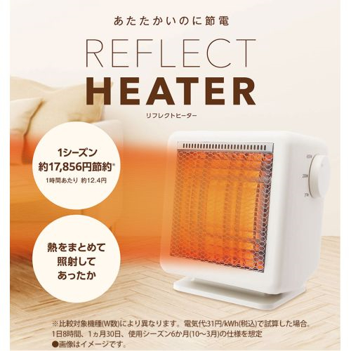 YMJ-R42E-IV アイボリー 省エネリフレクトヒーター 200W 400W 2段階