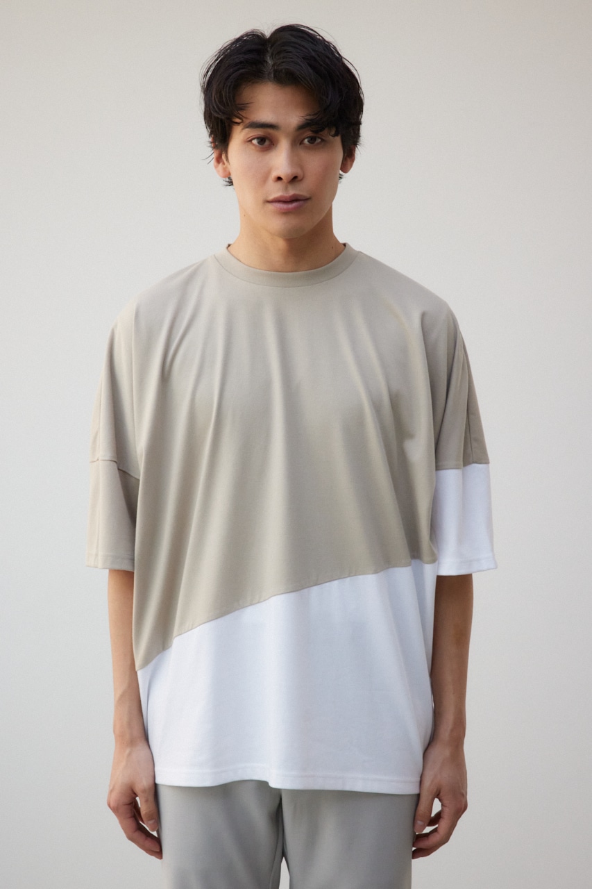 AZUL BY MOUSSY | スイッチングバイカラートップス (Tシャツ