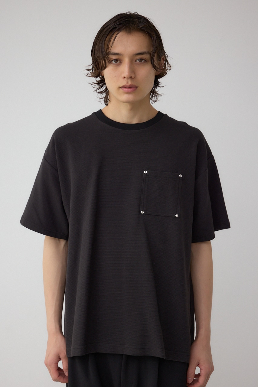 AZUL BY MOUSSY | スタッズポケットリップルTシャツ (Tシャツ