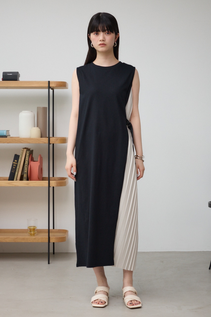 AZUL BY MOUSSY | サイドプリーツワンピース (ワンピース(ロング