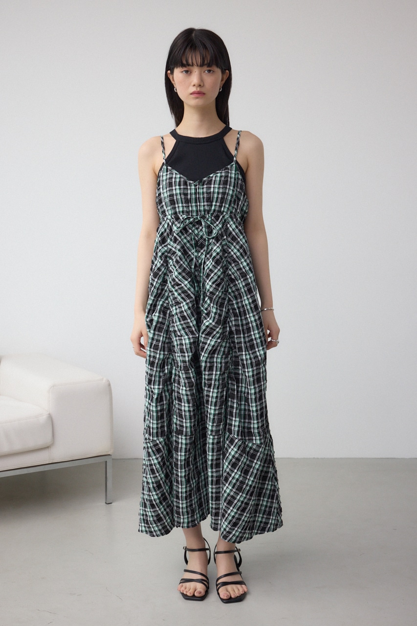 AZUL BY MOUSSY | チェックキャミソール2WAYワンピース (ワンピース