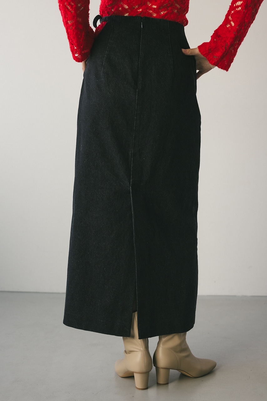 STYLEMIXER | スランティングストリングデニムスカート (スカート