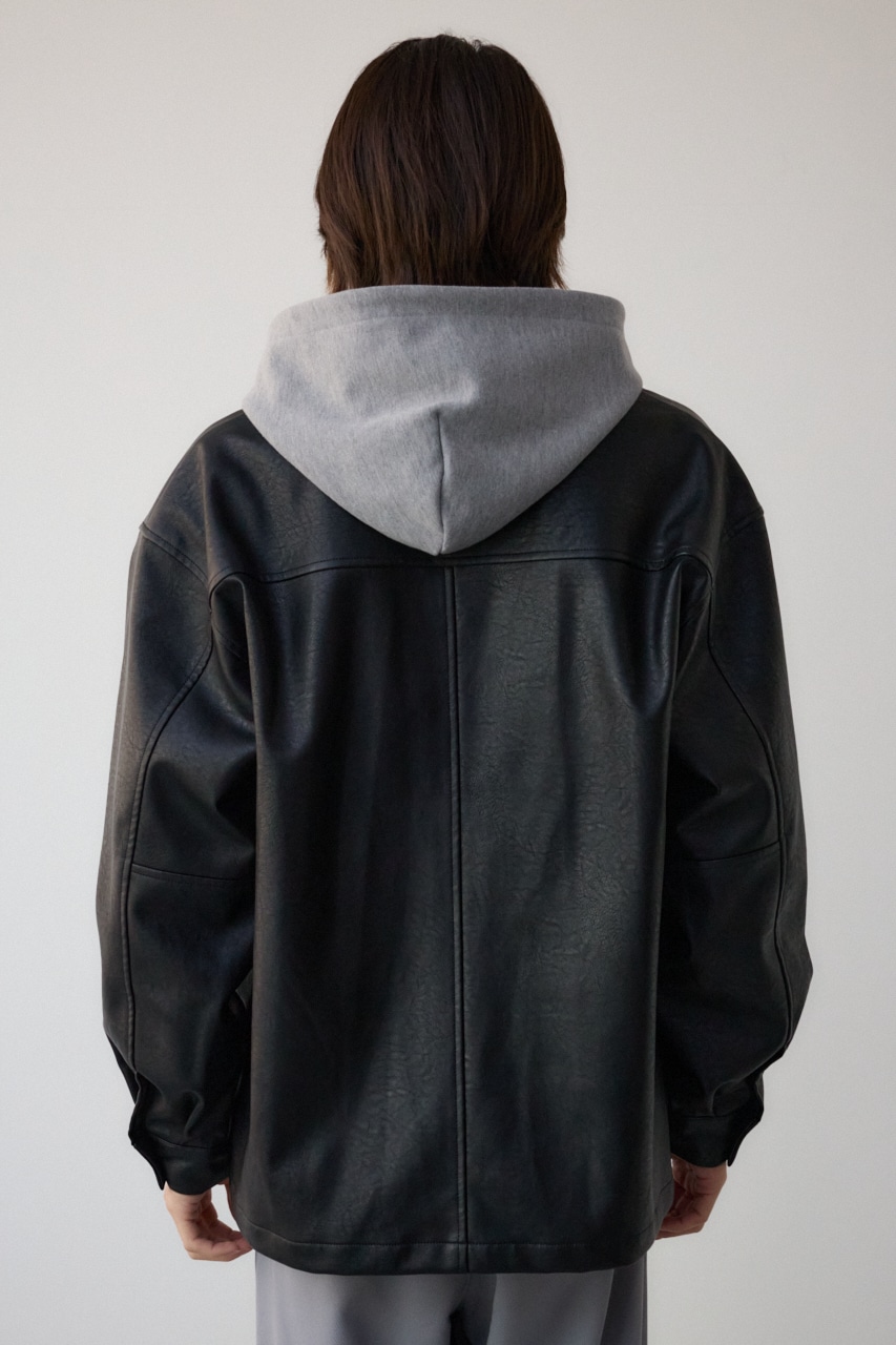 AZUL BY MOUSSY | フェイクレザーコーチジャケット (ジャケット