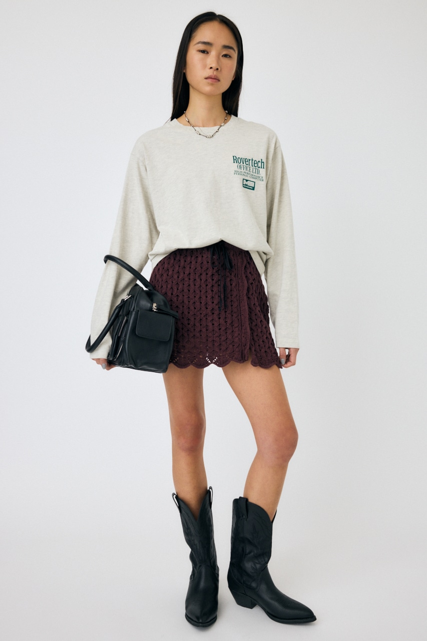 MOUSSY | OPENWORK ニットスカート (スカート(ミニ) ) |SHEL'TTER WEBSTORE