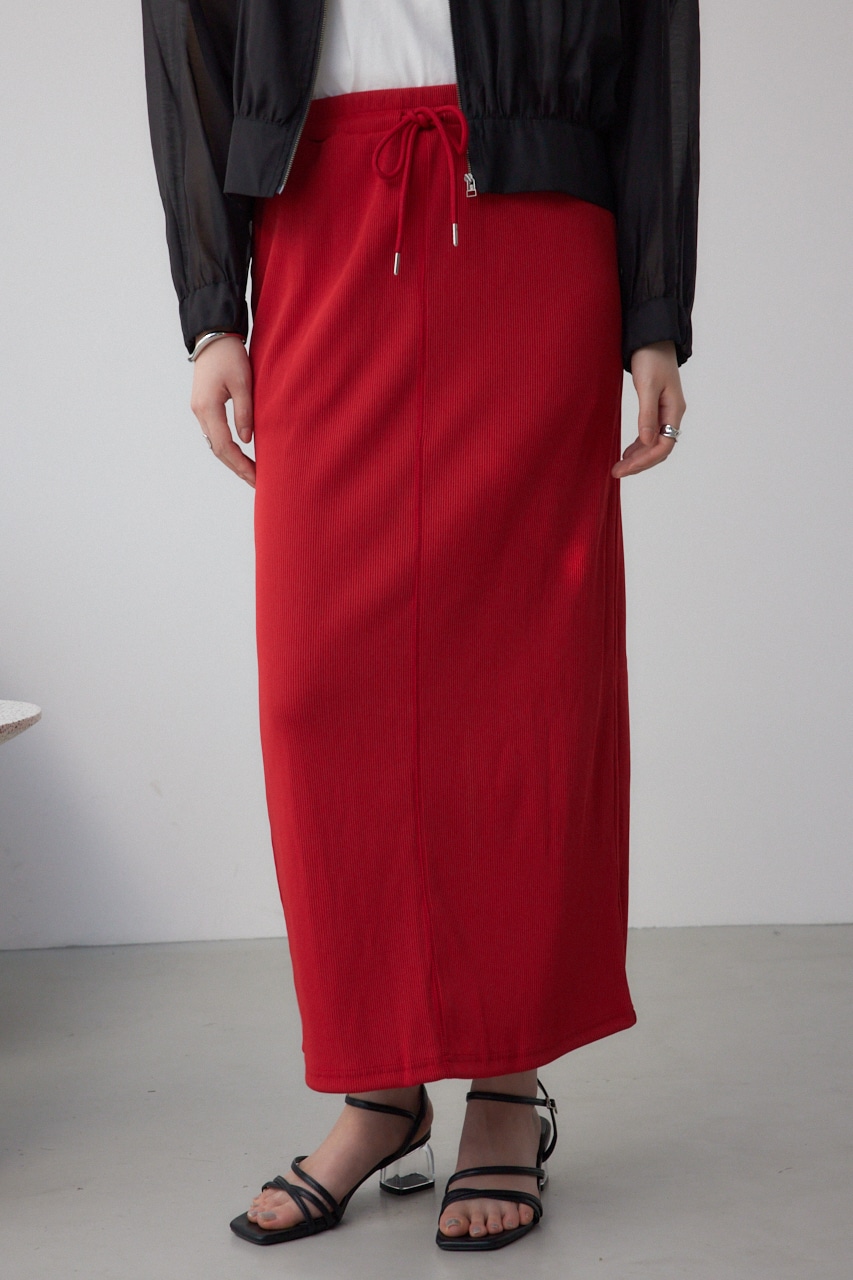 AZUL BY MOUSSY | ドライタッチリブナロースカート (スカート(ロング