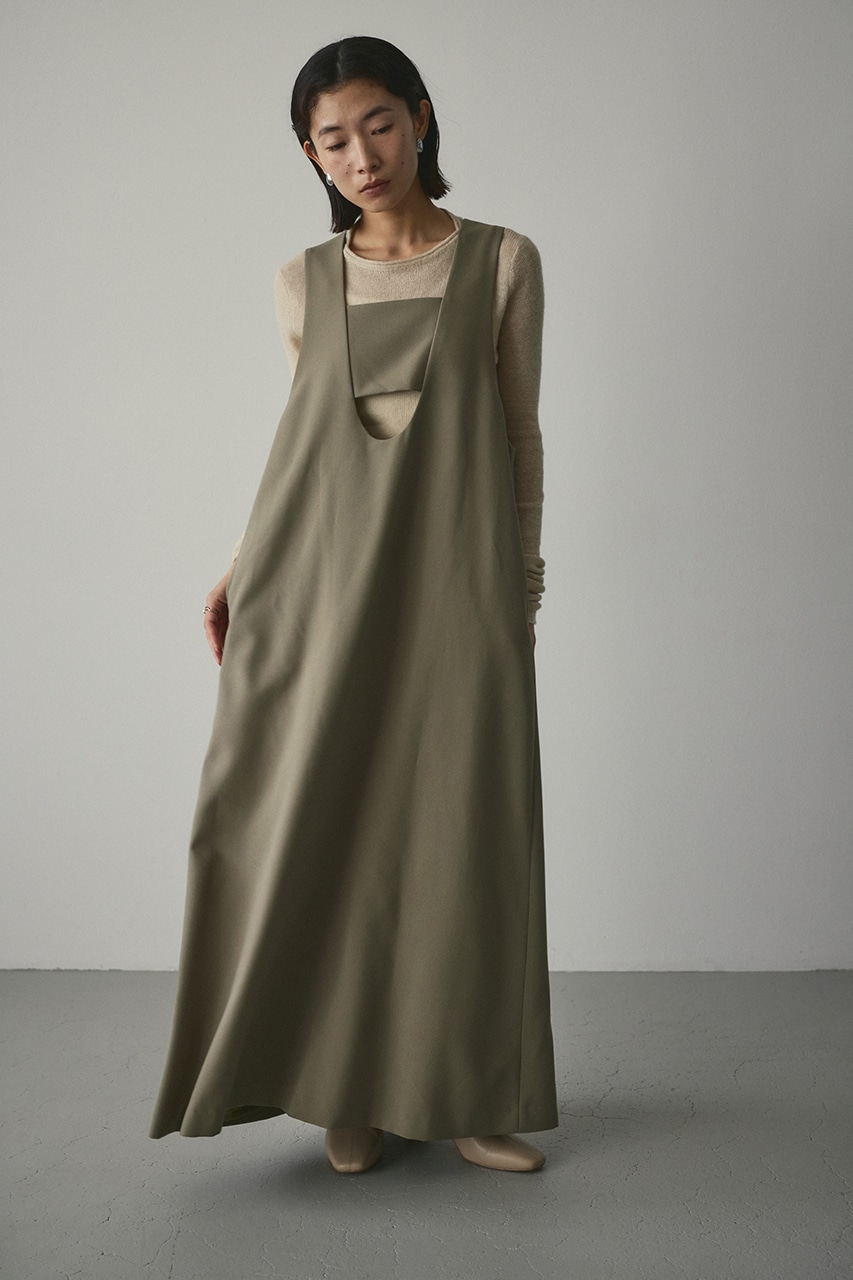 STYLEMIXER | フロントホールフレアワンピース (ワンピース(ロング