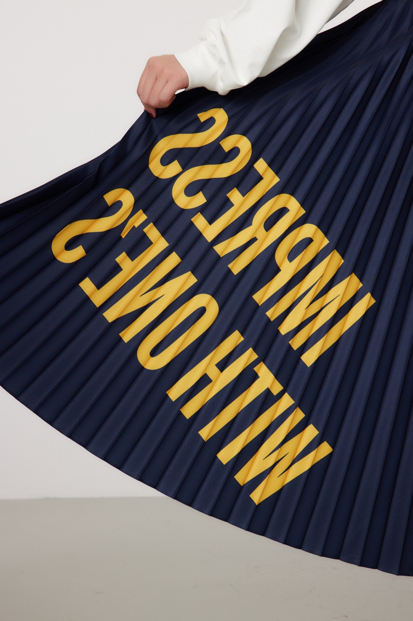 RODEO CROWNS WIDE BOWL | メッセージロゴプリーツスカート (その他