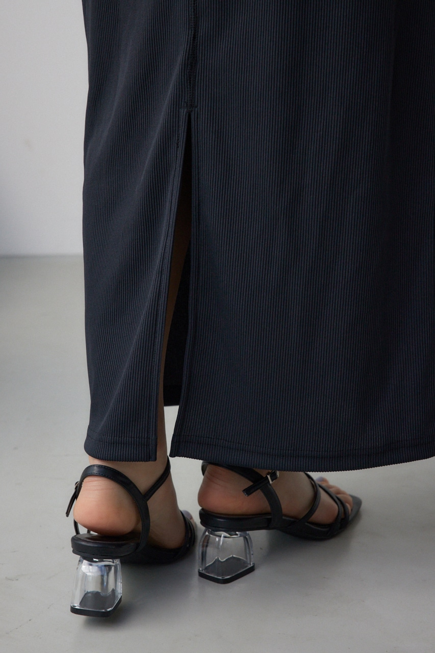 AZUL BY MOUSSY | ドライタッチリブナロースカート (スカート(ロング