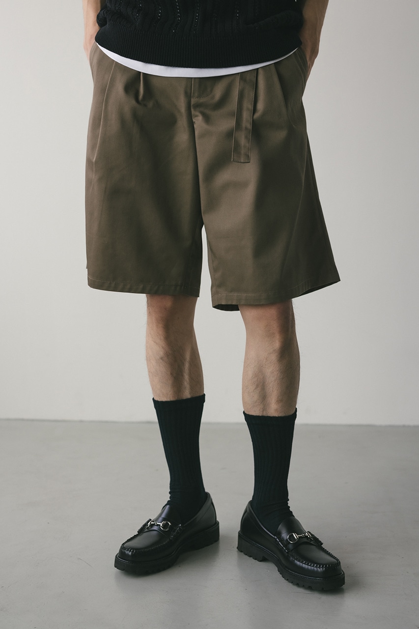 STYLEMIXER | フロントベルトハーフパンツ (ショートパンツ ) |SHEL