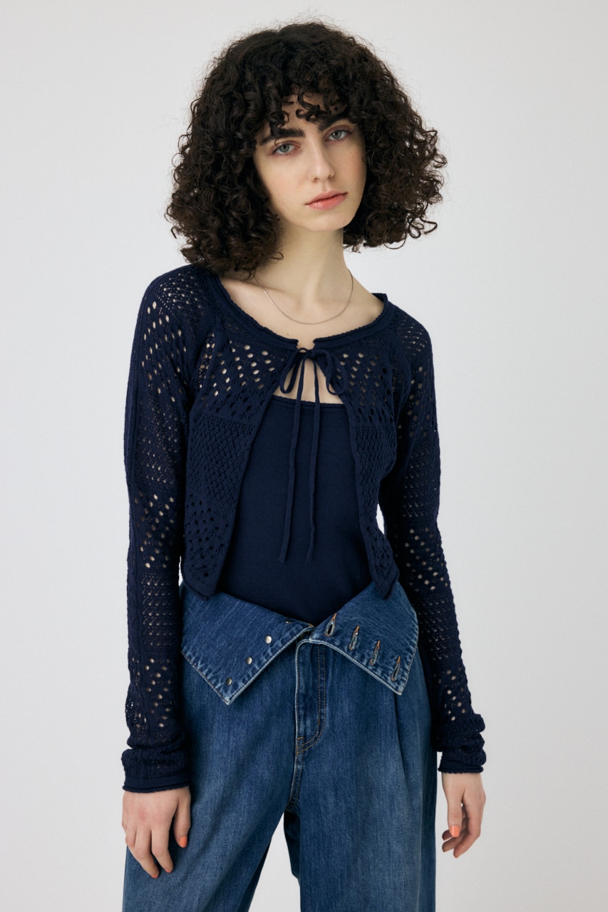 MOUSSY | OPENWORK KNIT アンサンブル (ニット ) |SHEL'TTER WEBSTORE