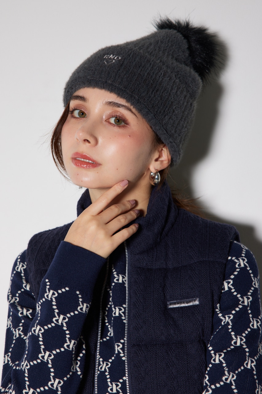 RIENDA GOLF | 【RIENDA GOLF】ポンポン付きニット帽 (帽子 ) |SHEL