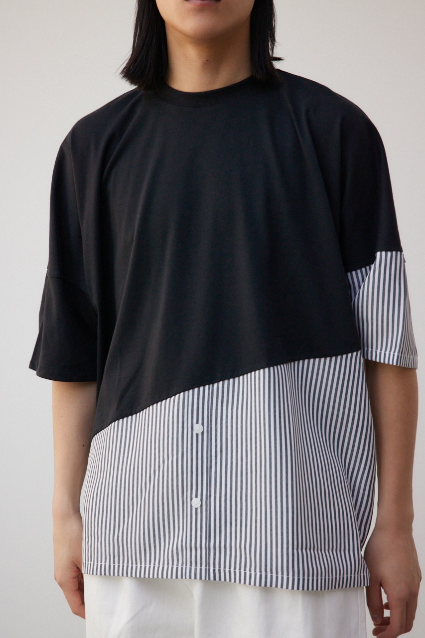 AZUL BY MOUSSY | スイッチングバイカラートップス (Tシャツ