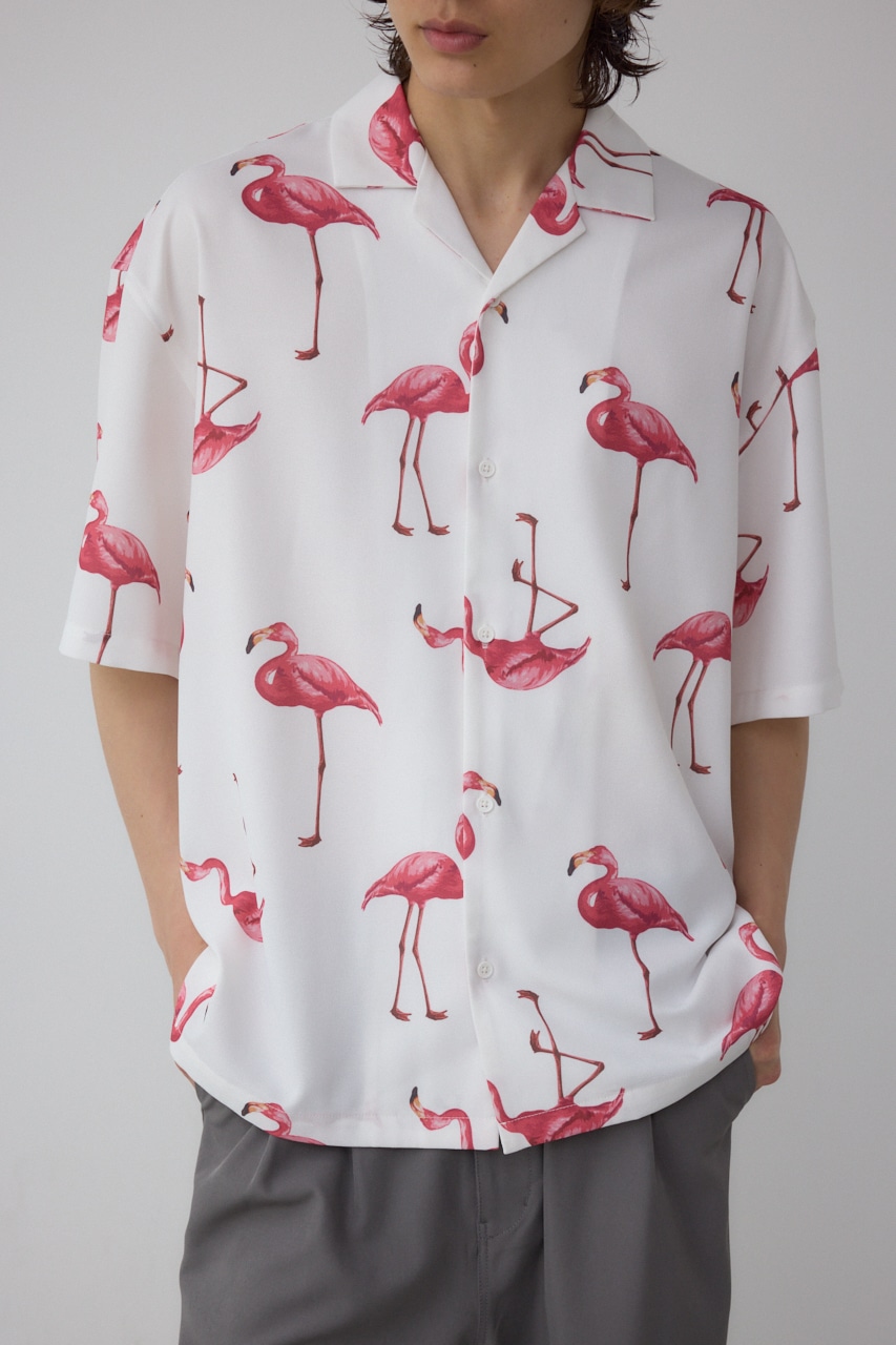 AZUL BY MOUSSY | フラミンゴアロハシャツ (シャツ・ブラウス ) |SHEL