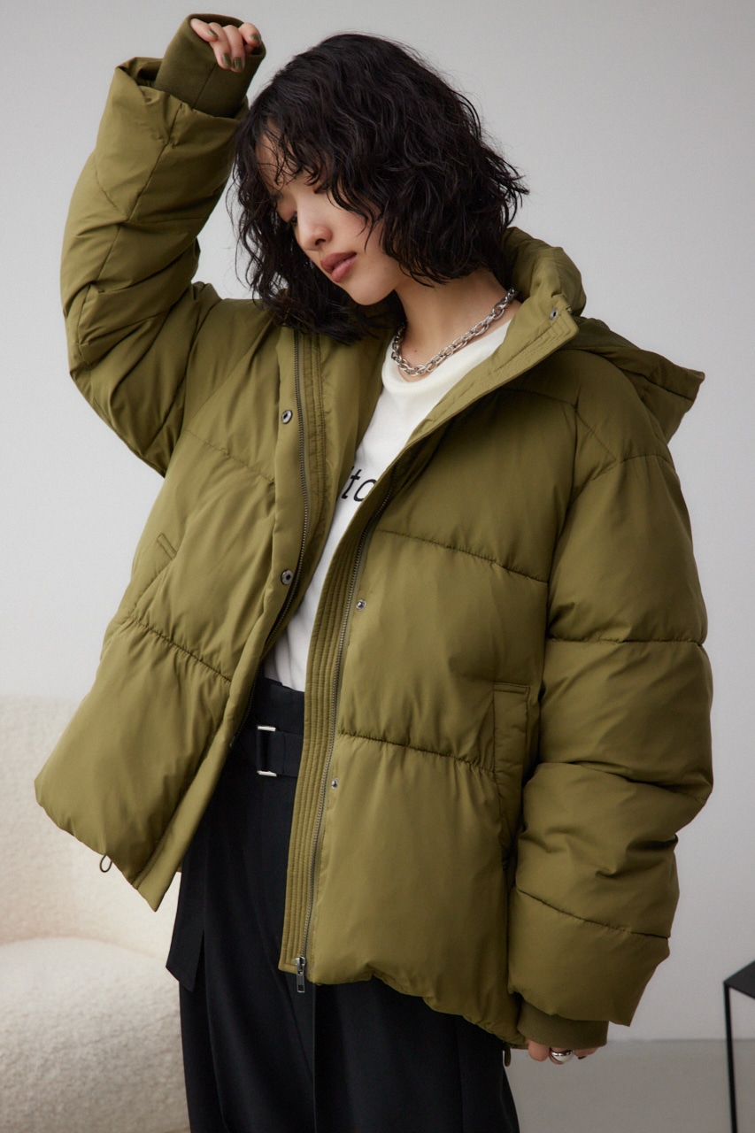 AZUL BY MOUSSY | B-HEATフード付き中綿ジャケット (コート ) |SHEL