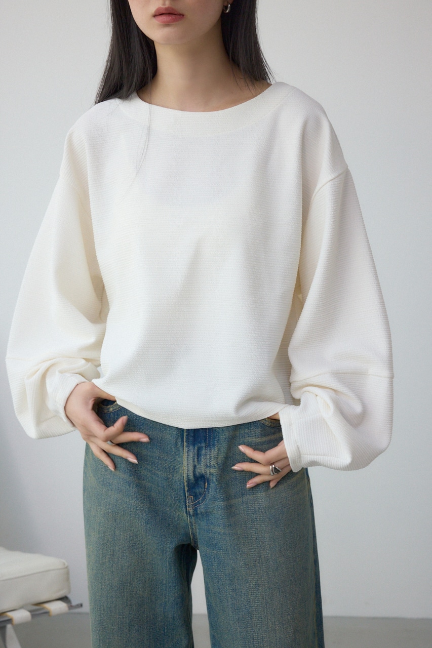 AZUL BY MOUSSY | ボートネックカットトップス (Tシャツ・カットソー