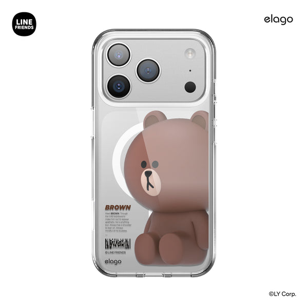 LINE FRIENDS | BROWN & SALLY Figure MagSafe Case for iPhone 17 Pro