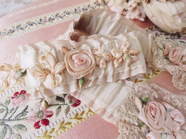 リボンワーク レースカラー - 薔薇と天使のアンティーク