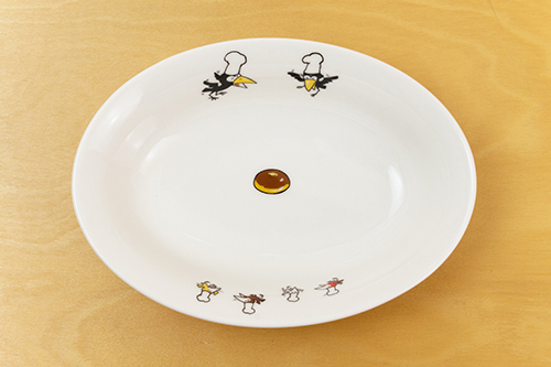 からすのパンやさん カレー皿 | 絵本ナビ | グッズ・通販