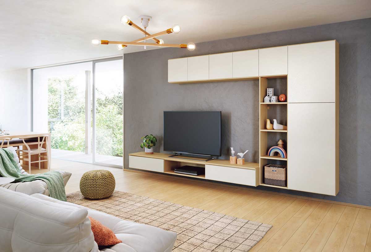 システム収納「リビングステージ」を全面的にリニューアル｜ニュース