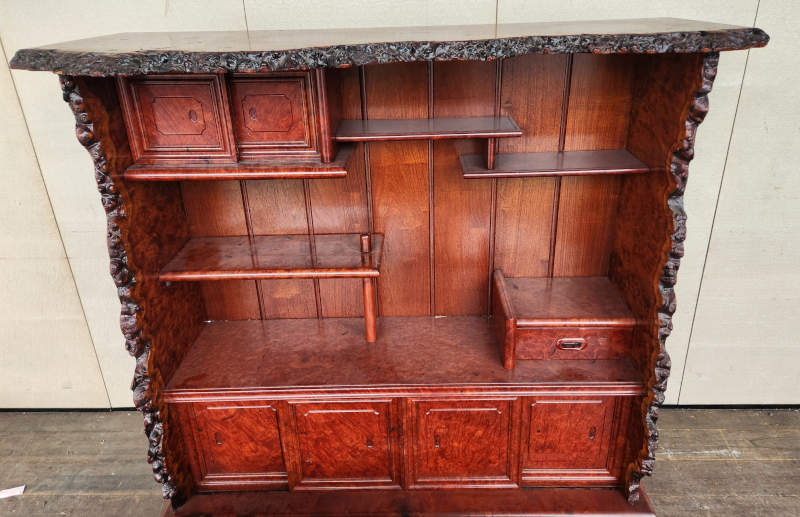 花梨の飾り棚や机など骨董品を買取しました｜愛知名古屋の骨董品買取は