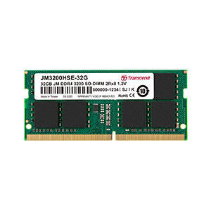 ノートパソコン用メモリ Transcend 16GB DDR4-3200 SO-DIMM JM3200HSE