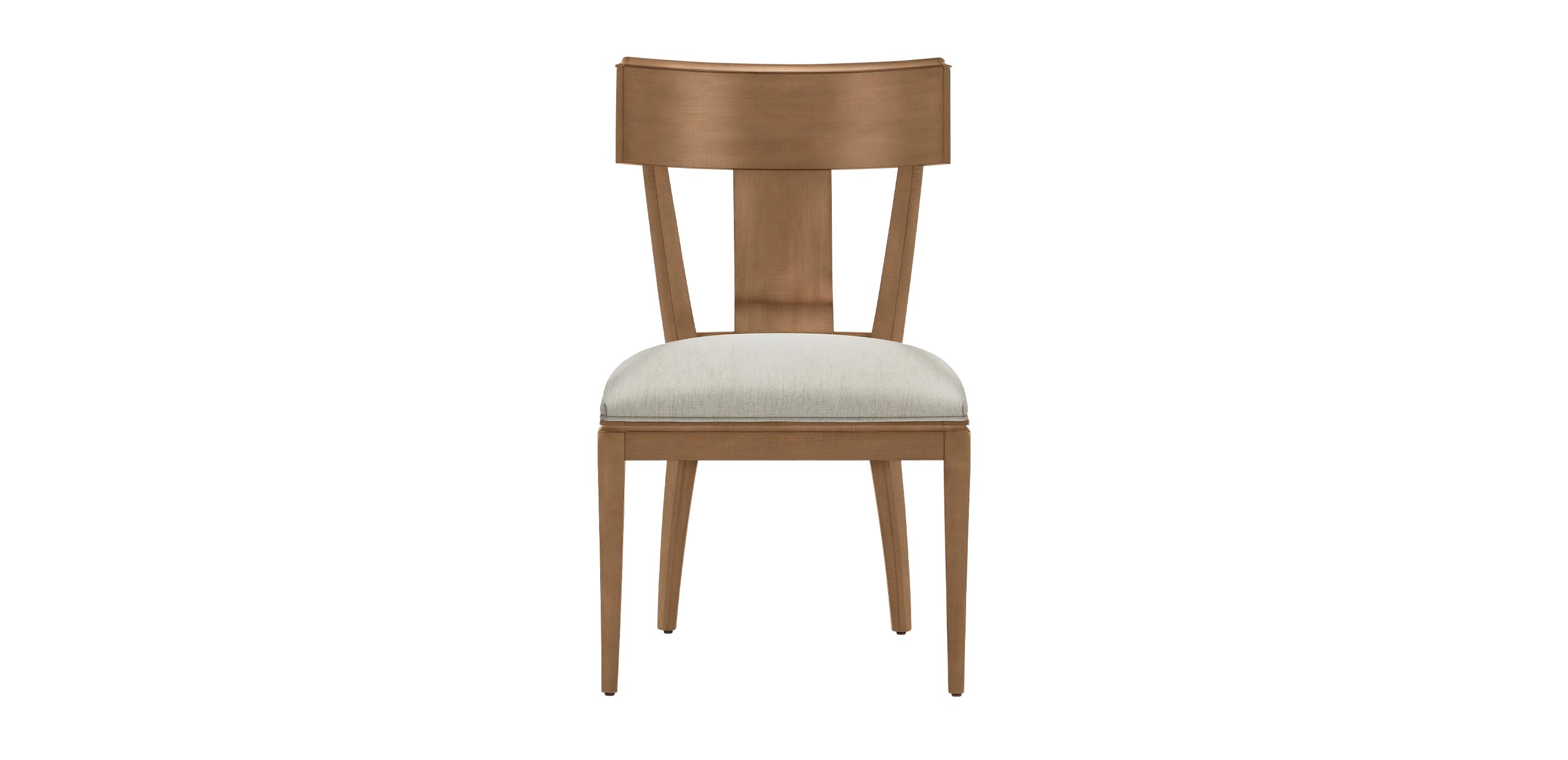 Alessio Klismos Dining Side Chair with Upholstered Seat | Ethan Allen