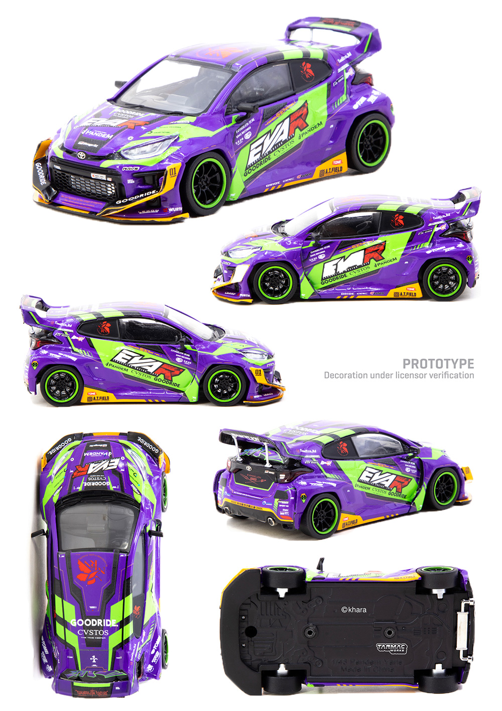 TARMAC WORKSより、エヴァンゲリオンレーシングのFDJ2024参戦車両