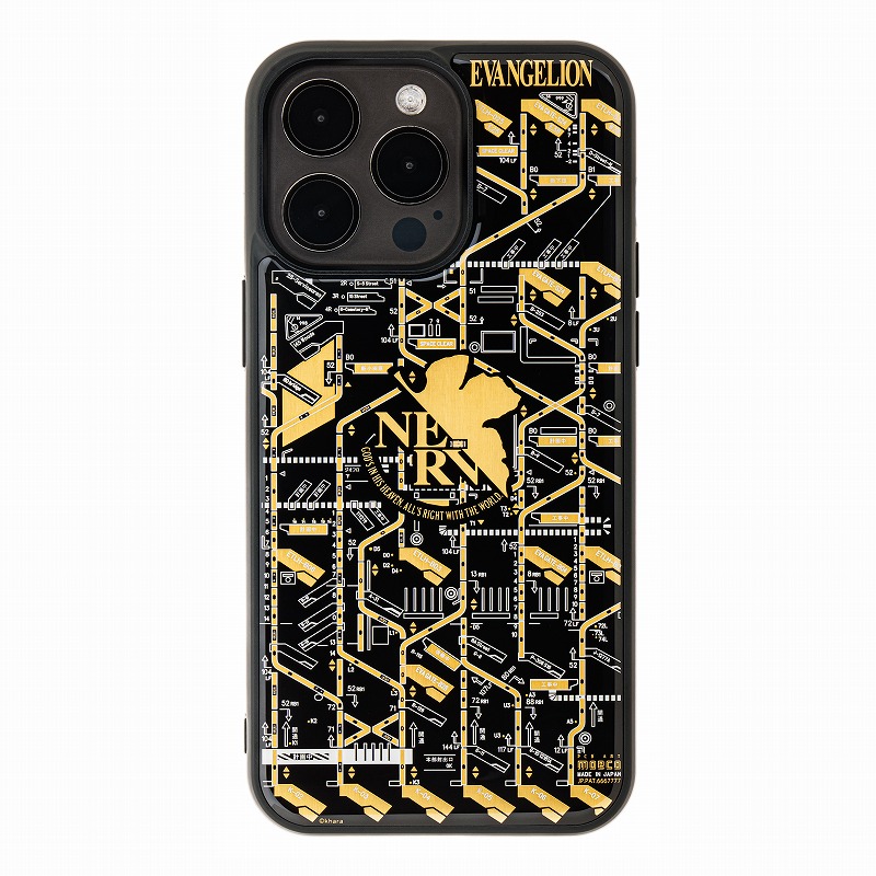 FLASH NERV 基板アートiPhone 15Pro Maxケース/黒（電子技販）: スマホ