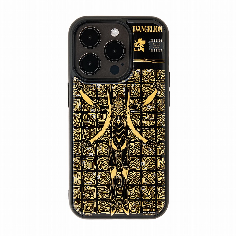 FLASH EVA13 基板アートiPhone 15Pro Maxケース/黒（電子技販