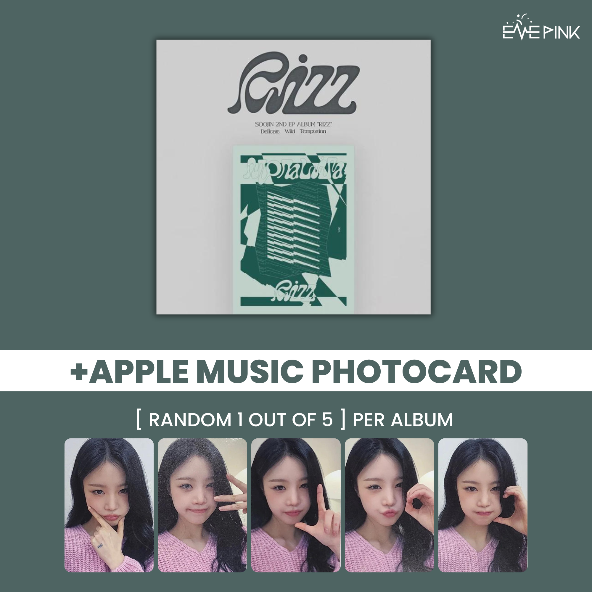 SOOJIN (수진) 2ND EP ALBUM - [RIZZ] (+SELFIE PHOTOCARD) – EVE PINK