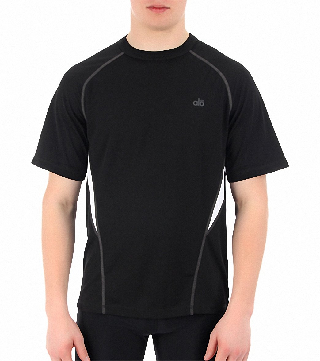 Alo Men's Response Short Sleeve Yoga Tee at YogaOutlet.com