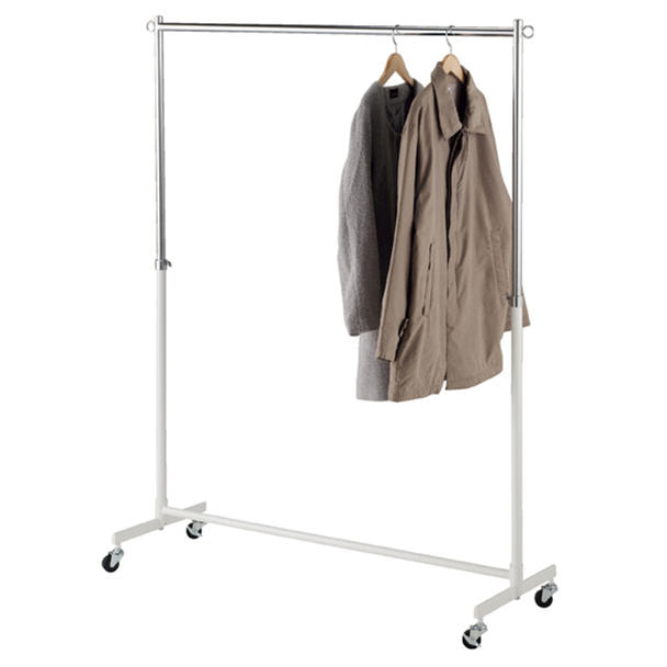 重量用2段ハンガーラック スタンダードタイプ＜ホワイト＞の通販