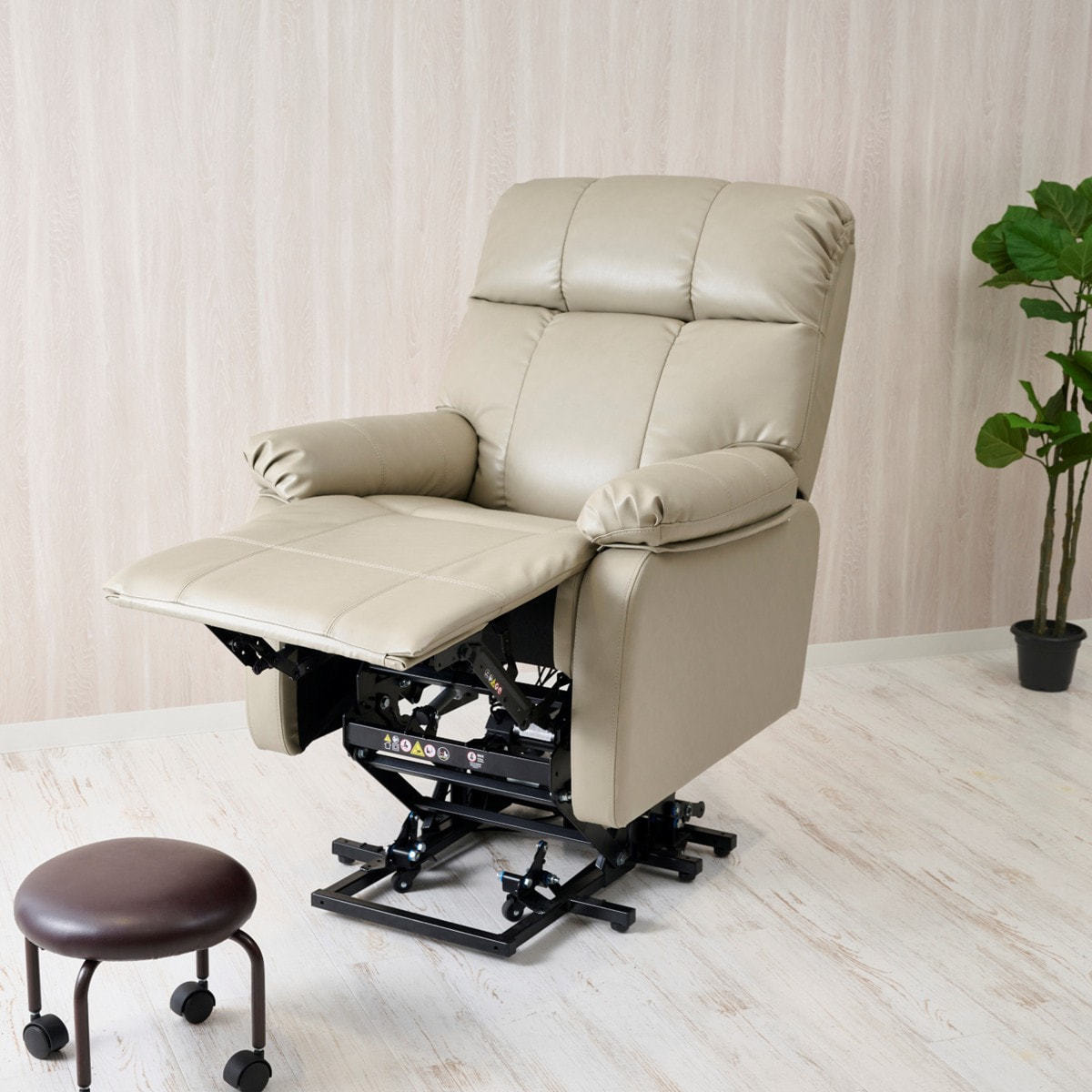 昇降機能付き】電動ラウンジチェア SHIFFON LUXE（シフォンラグゼ